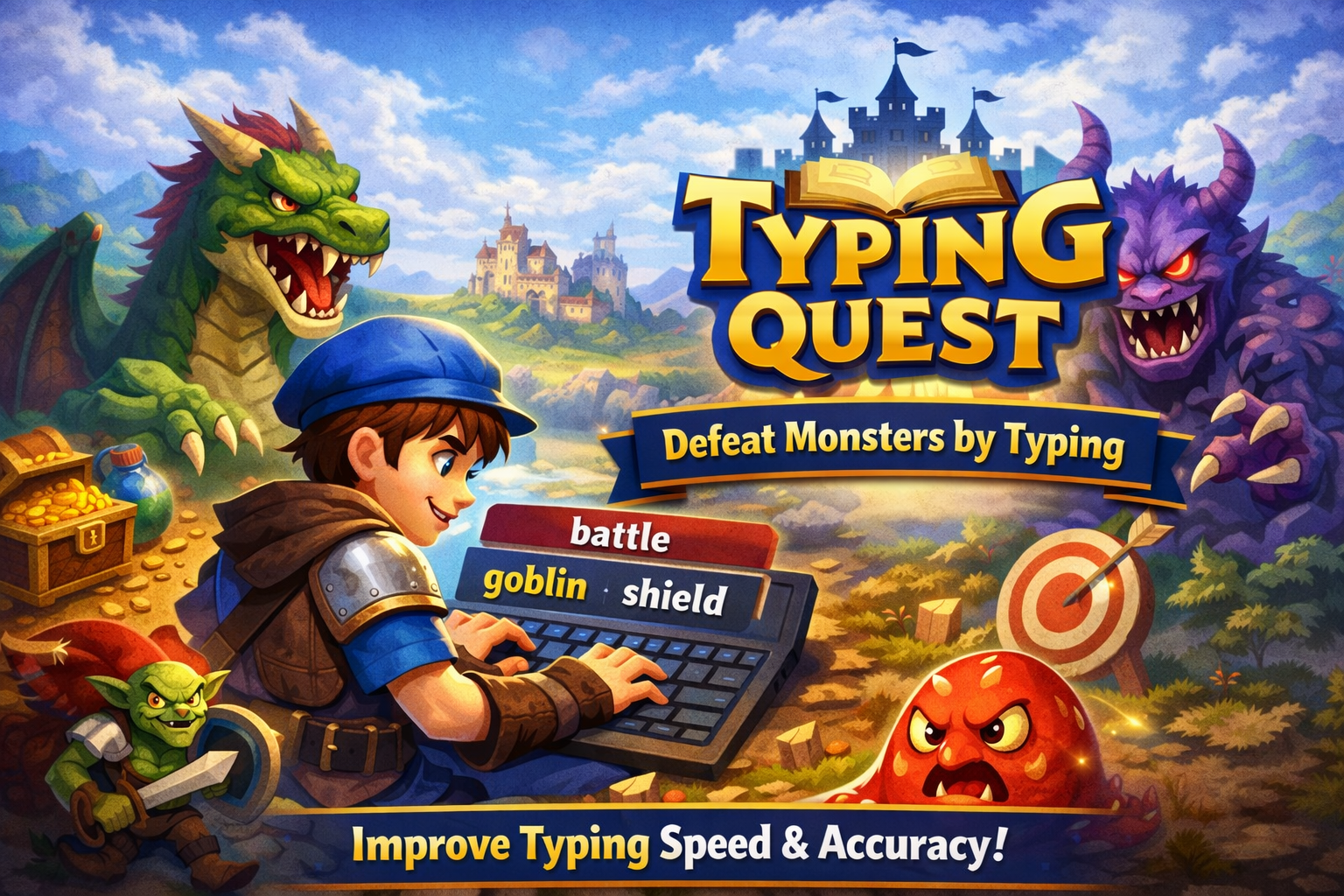 Free Typing Practice Game for Kids and Beginners
